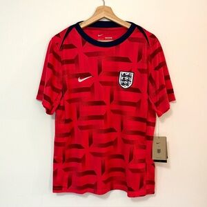 NWT Nike 2024-2025 England Dri-FIT Pre-Match Kit Soccer Jersey Slim Fit Shirt